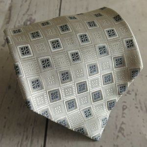 Ike Behar Textured Woven Multicolor 100% Imported Silk Neck Tie